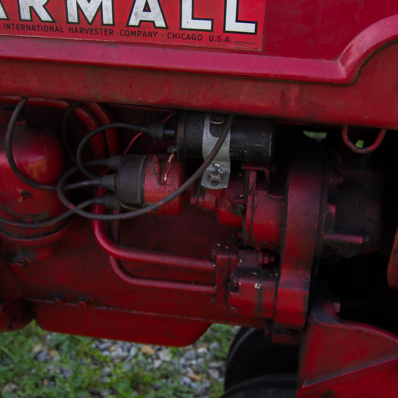1950 McCormick Farmall C Tractor with Sickle Mower Attachment