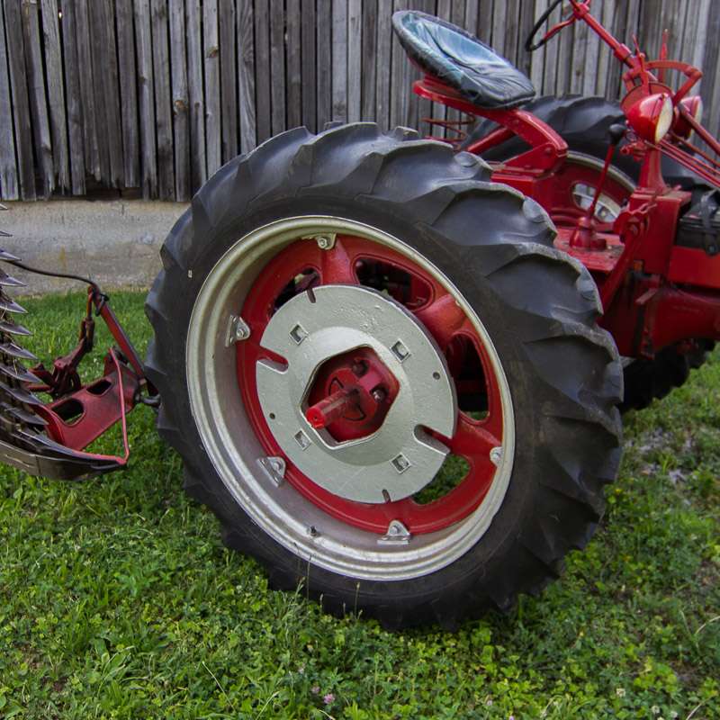 1950 McCormick Farmall C Tractor with Sickle Mower Attachment