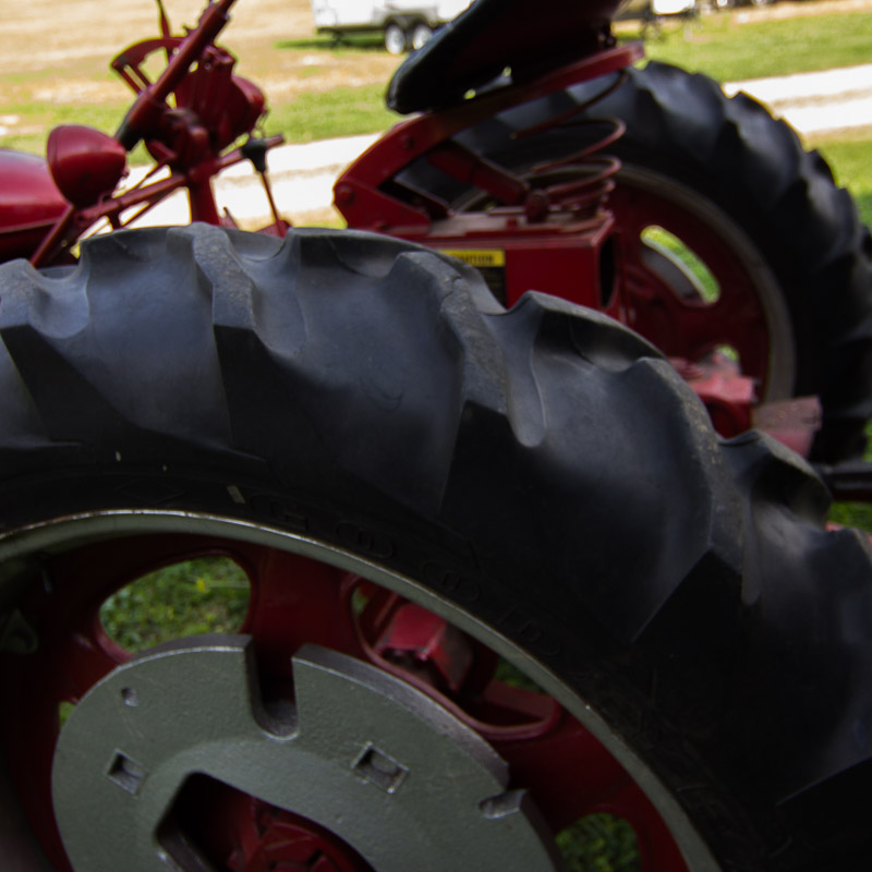 1950 McCormick Farmall C Tractor with Sickle Mower Attachment