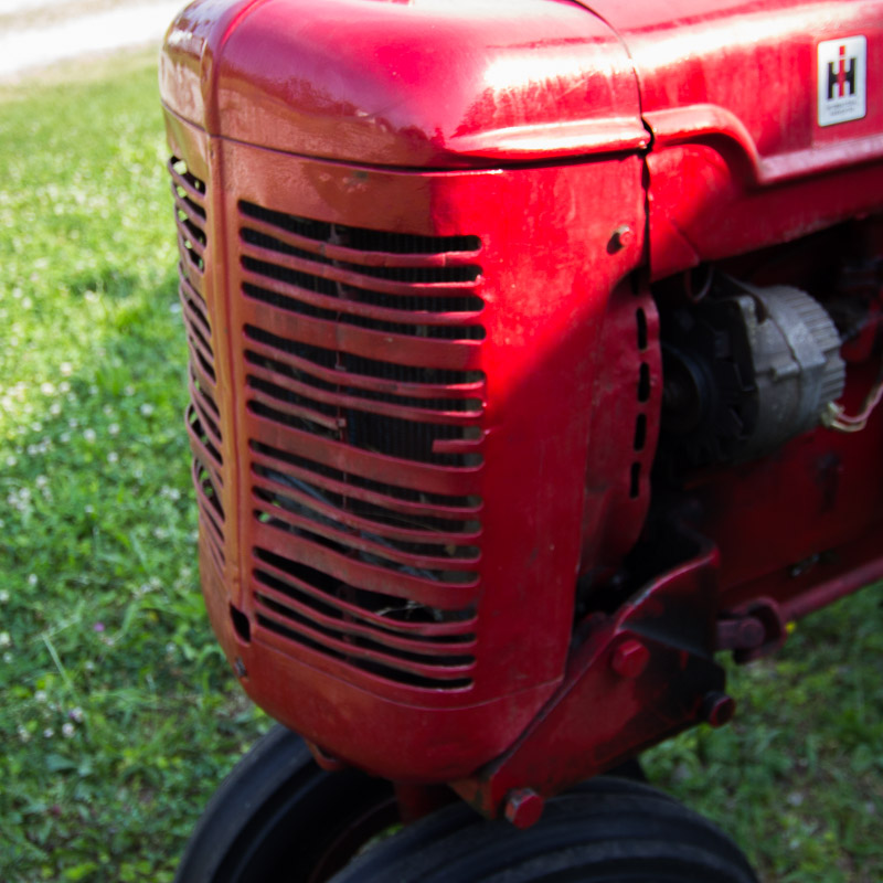1950 McCormick Farmall C Tractor with Sickle Mower Attachment