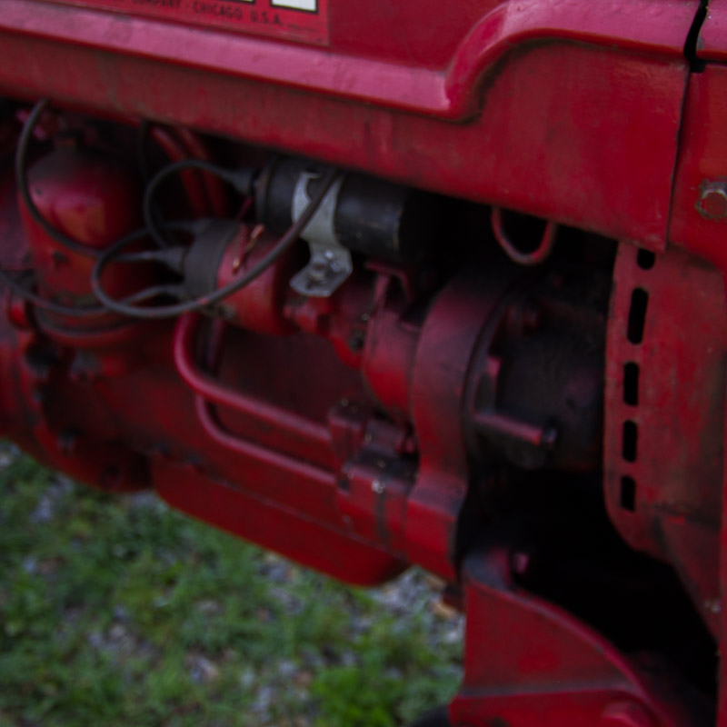 1950 McCormick Farmall C Tractor with Sickle Mower Attachment