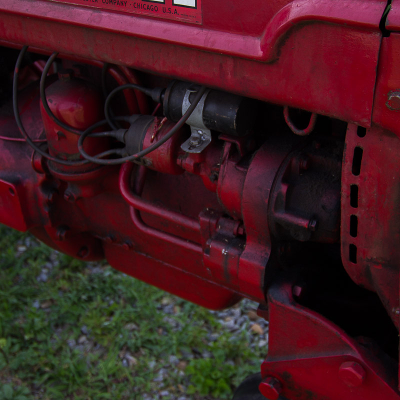 1950 McCormick Farmall C Tractor with Sickle Mower Attachment