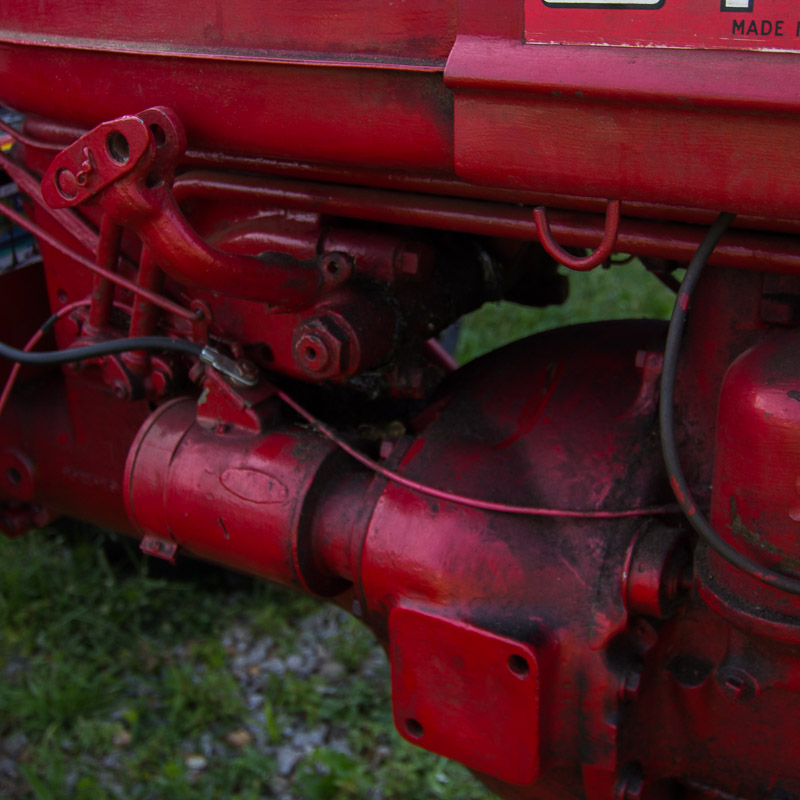 1950 McCormick Farmall C Tractor with Sickle Mower Attachment