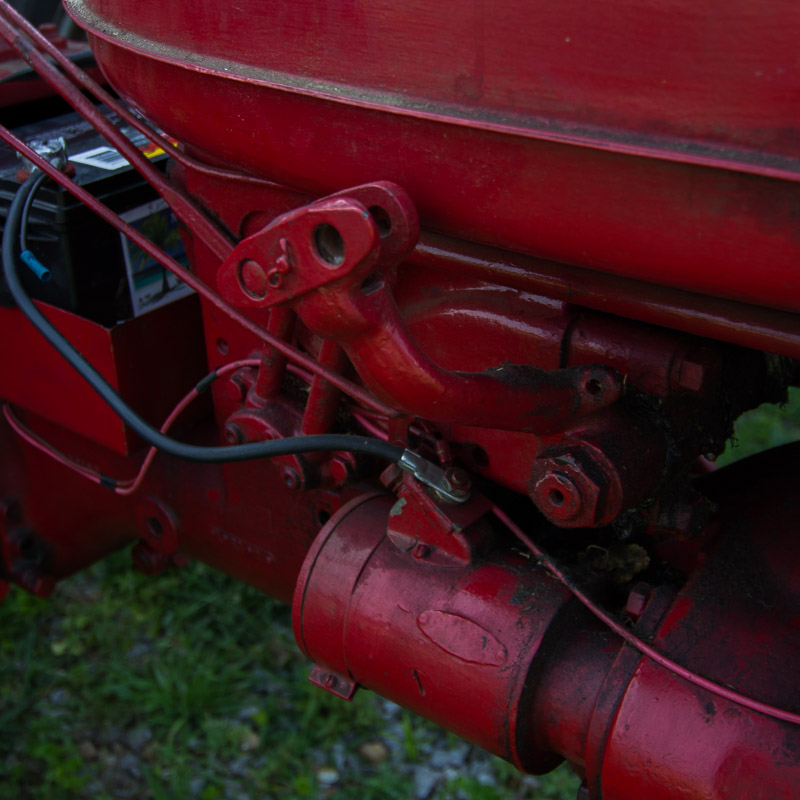 1950 McCormick Farmall C Tractor with Sickle Mower Attachment