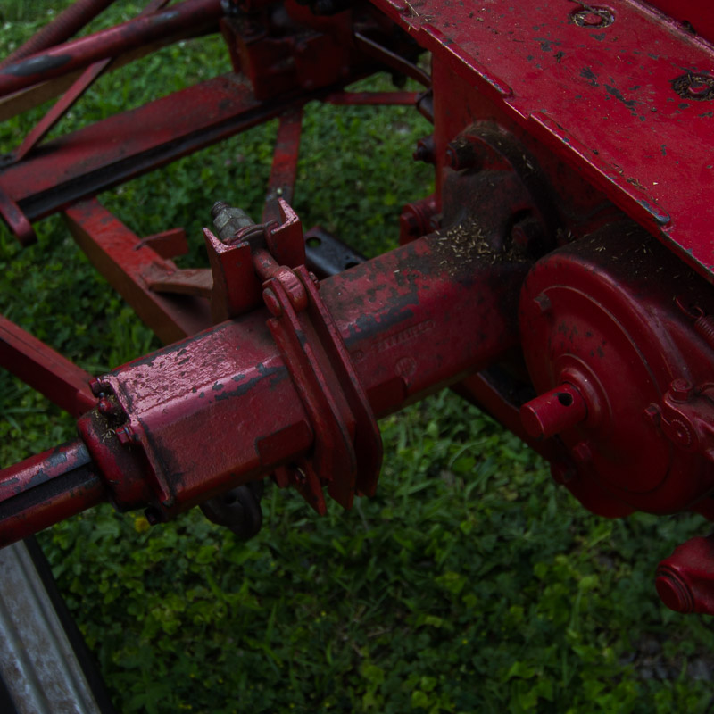 1950 McCormick Farmall C Tractor with Sickle Mower Attachment