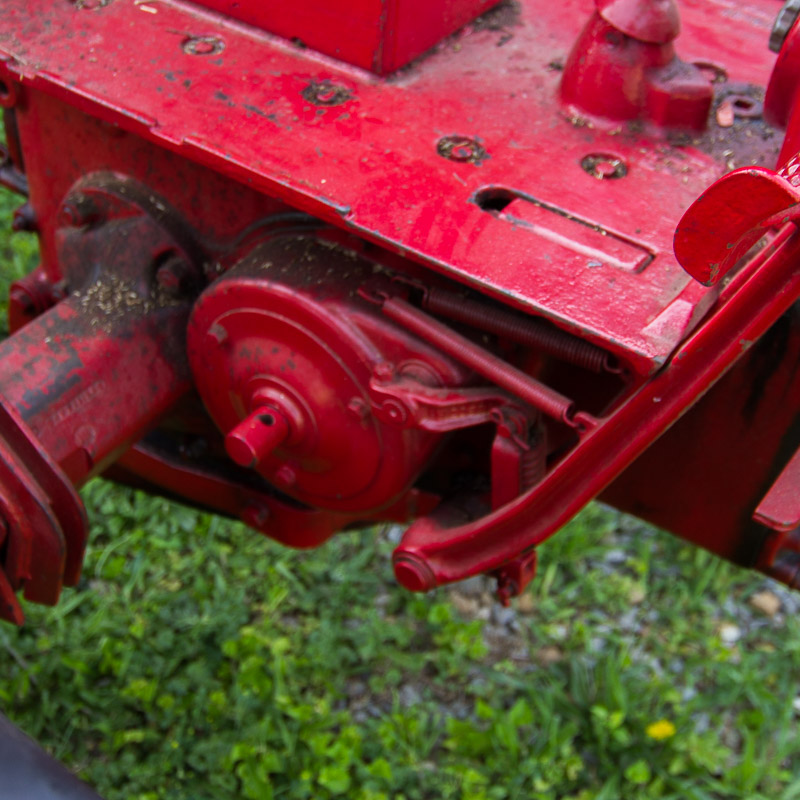 1950 McCormick Farmall C Tractor with Sickle Mower Attachment