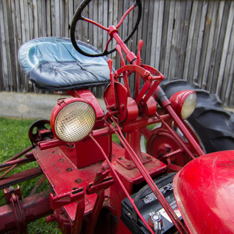 1950 McCormick Farmall C Tractor with Sickle Mower Attachment