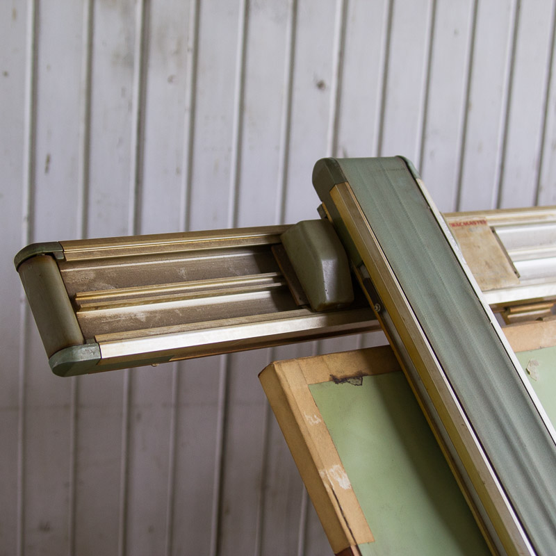 Vintage Hamilton Adjustable Top Drafting Table with Vemco Strait Edge Machine