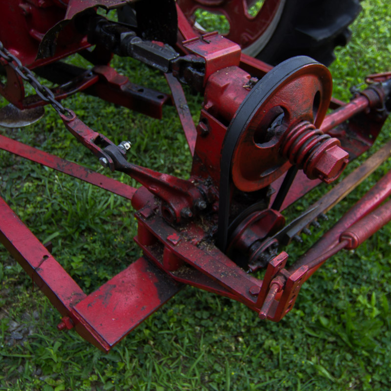 1950 McCormick Farmall C Tractor with Sickle Mower Attachment