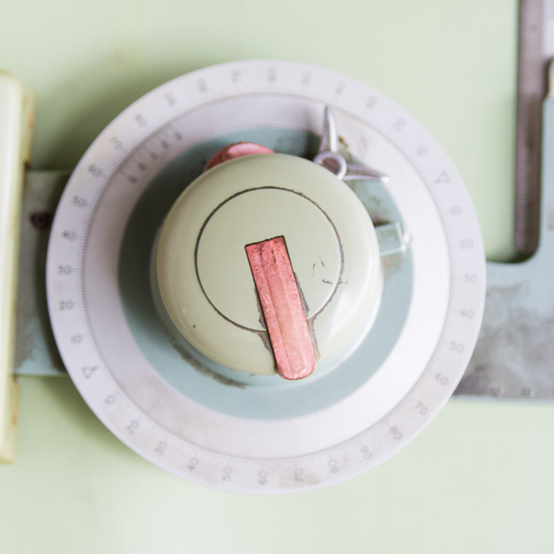 Vintage Hamilton Adjustable Top Drafting Table with Vemco Strait Edge Machine