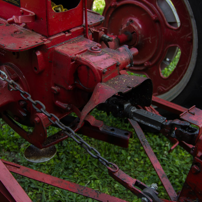 1950 McCormick Farmall C Tractor with Sickle Mower Attachment