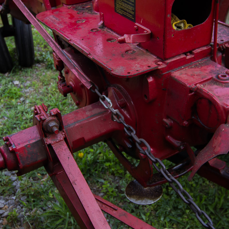 1950 McCormick Farmall C Tractor with Sickle Mower Attachment