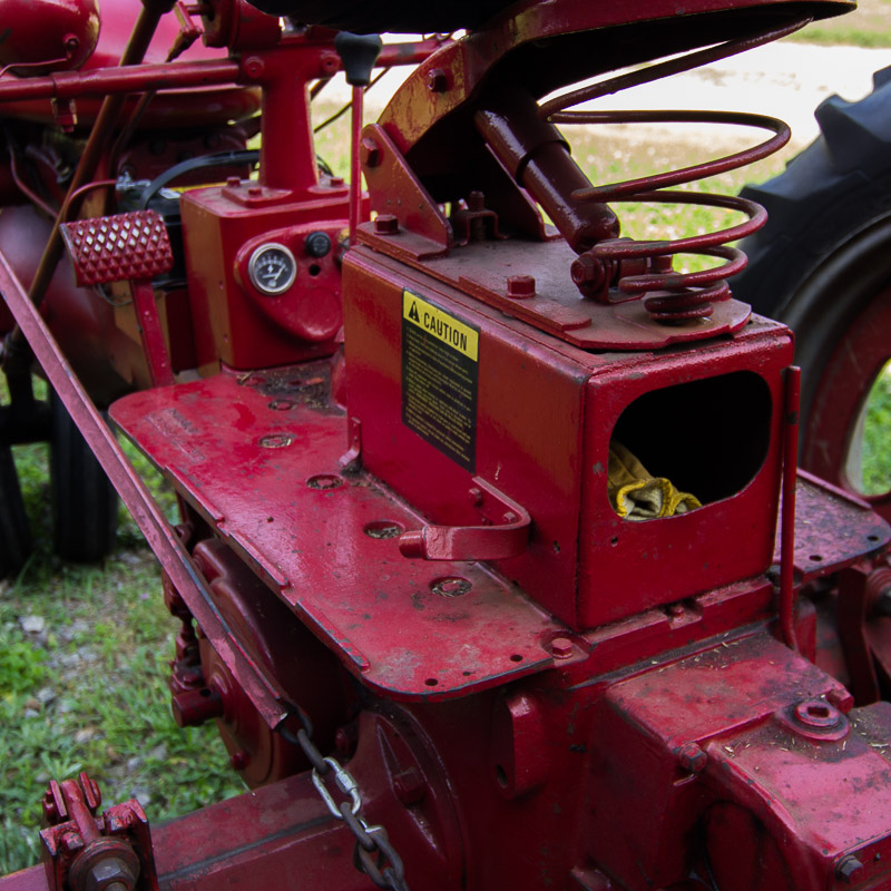1950 McCormick Farmall C Tractor with Sickle Mower Attachment