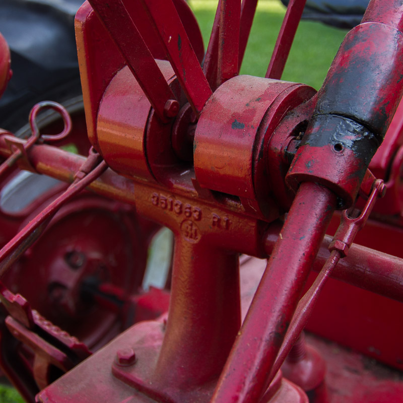 1950 McCormick Farmall C Tractor with Sickle Mower Attachment