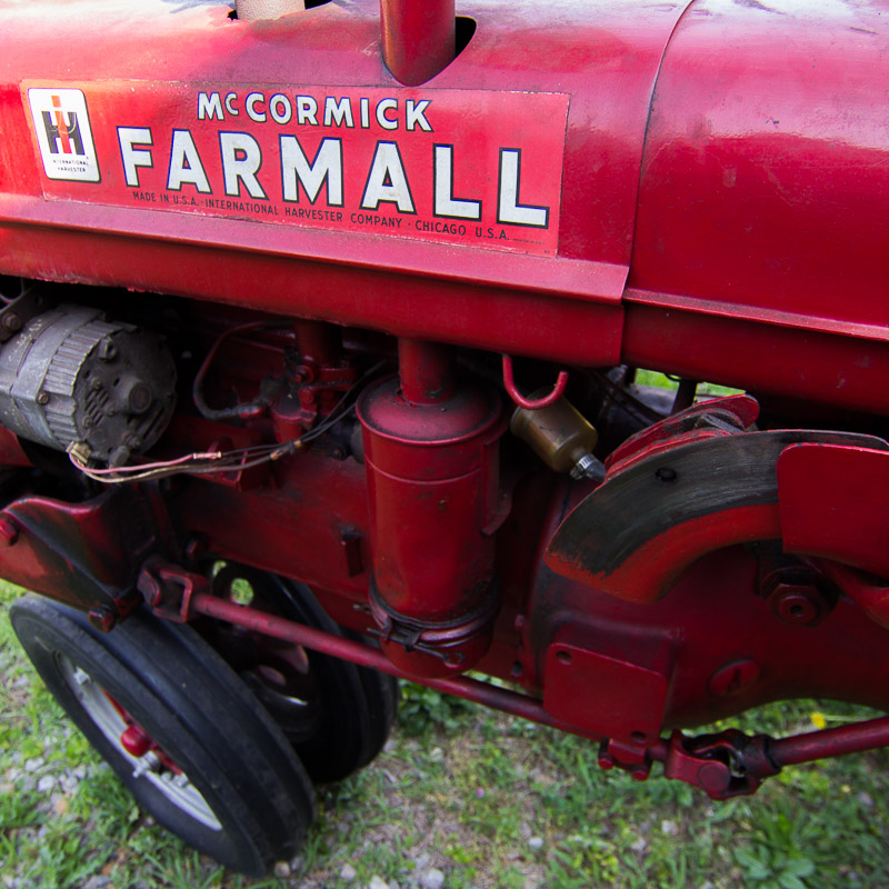 1950 McCormick Farmall C Tractor with Sickle Mower Attachment