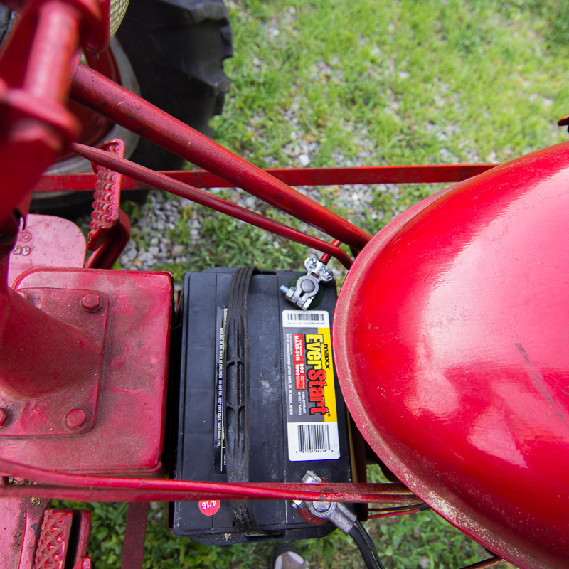 1950 McCormick Farmall C Tractor with Sickle Mower Attachment