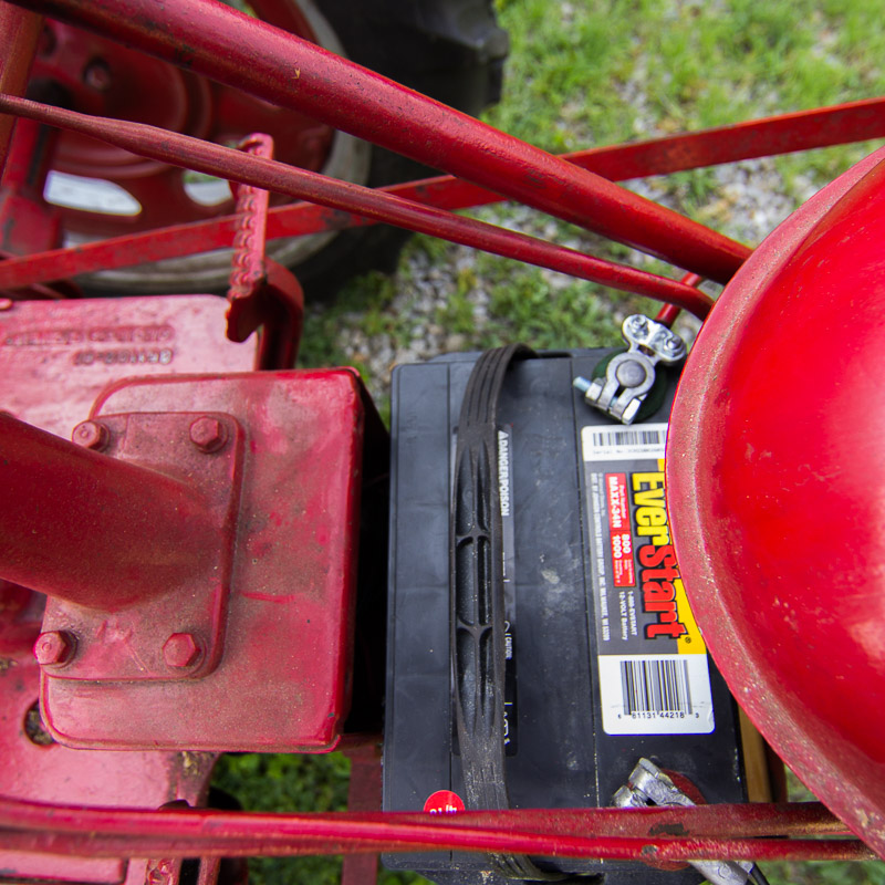 1950 McCormick Farmall C Tractor with Sickle Mower Attachment