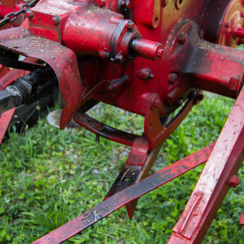 1950 McCormick Farmall C Tractor with Sickle Mower Attachment