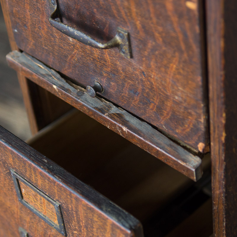 Antique Macey Tiger Oak Filing Cabinet