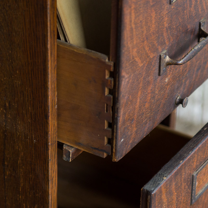 Antique Macey Tiger Oak Filing Cabinet