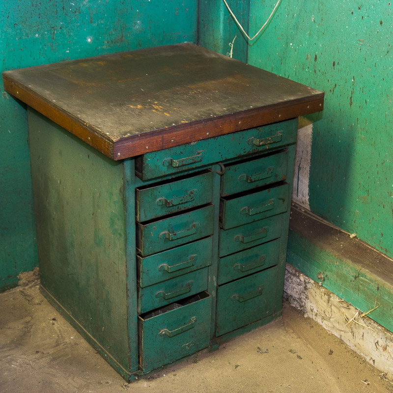 Metal Parts Cabinet with Tools