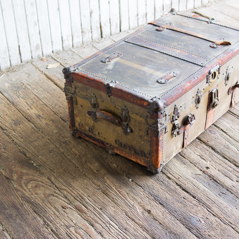 Antique Drucker, N. & Co Steamer Trunk