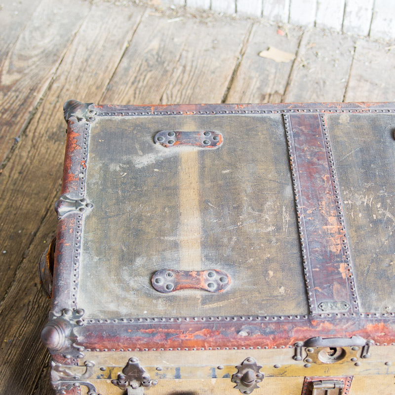 Antique Drucker, N. & Co Steamer Trunk