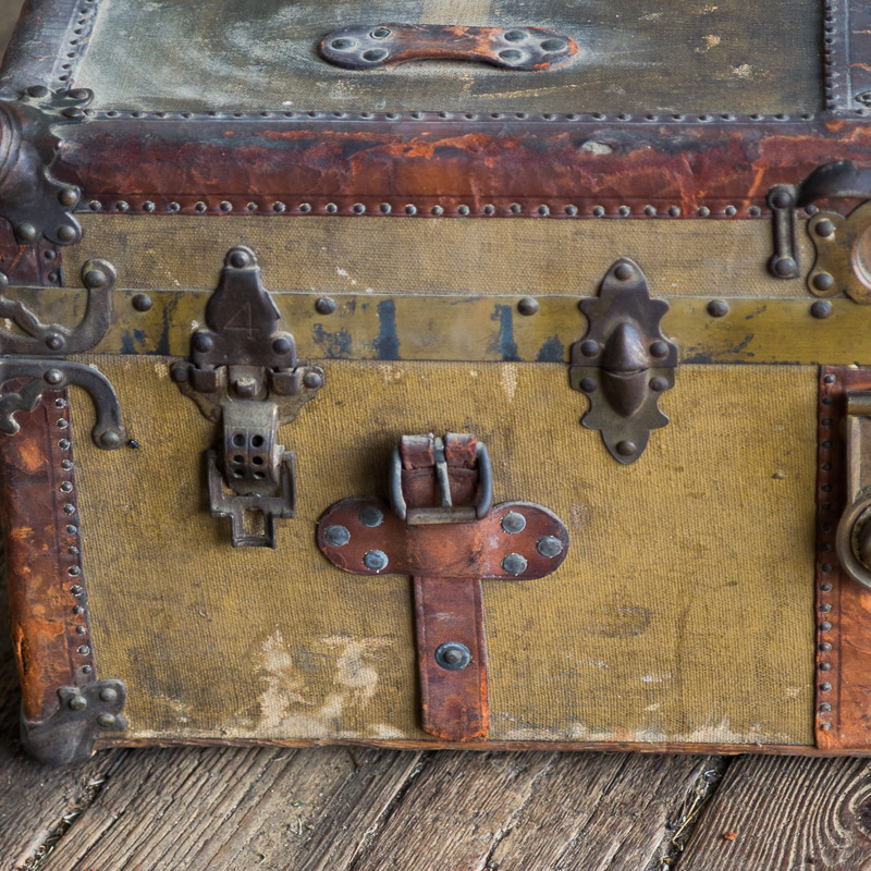 Antique Drucker, N. & Co Steamer Trunk