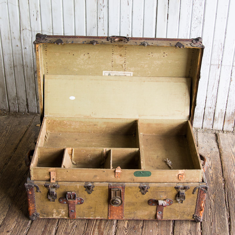 Antique Drucker, N. & Co Steamer Trunk