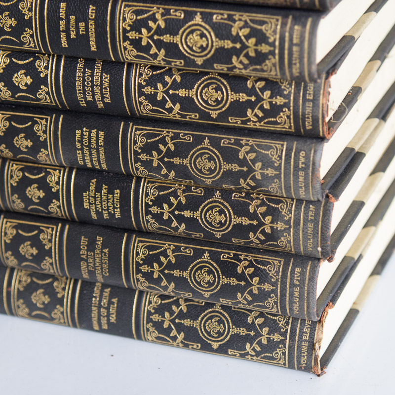 Complete 13 Volume "Burton Holmes Travelogues" (1919) with "Travel Tips" (1920)