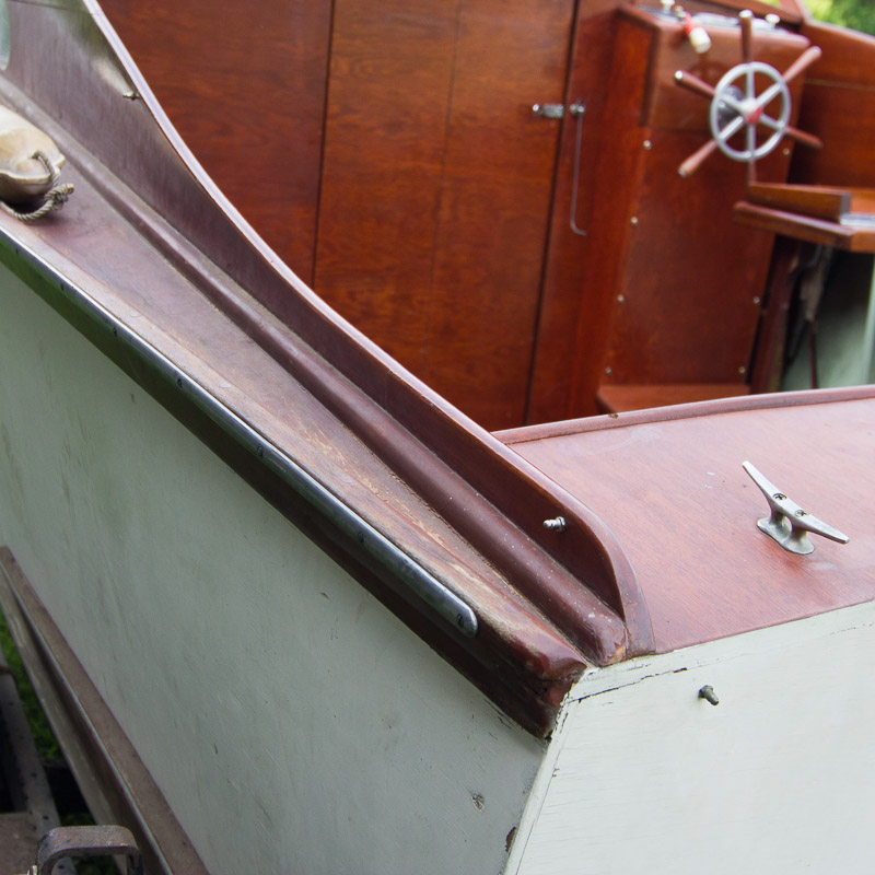 1956 Handcrafted Cuddy Cabin Boat with 110 HP Volvo Engine and Trailer