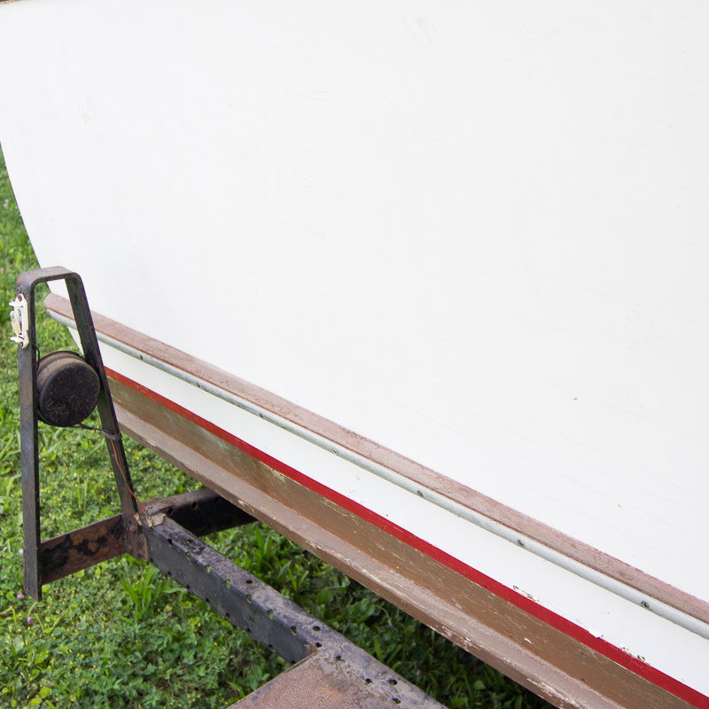 1956 Handcrafted Cuddy Cabin Boat with 110 HP Volvo Engine and Trailer