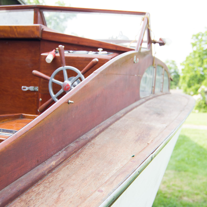 1956 Handcrafted Cuddy Cabin Boat with 110 HP Volvo Engine and Trailer