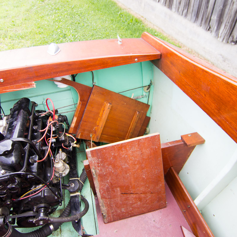 1956 Handcrafted Cuddy Cabin Boat with 110 HP Volvo Engine and Trailer