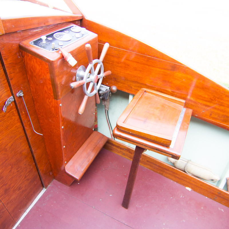 1956 Handcrafted Cuddy Cabin Boat with 110 HP Volvo Engine and Trailer