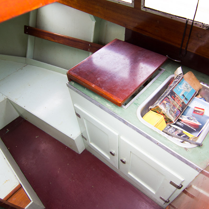 1956 Handcrafted Cuddy Cabin Boat with 110 HP Volvo Engine and Trailer