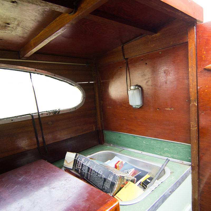 1956 Handcrafted Cuddy Cabin Boat with 110 HP Volvo Engine and Trailer