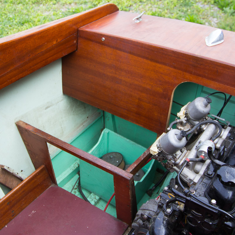 1956 Handcrafted Cuddy Cabin Boat with 110 HP Volvo Engine and Trailer