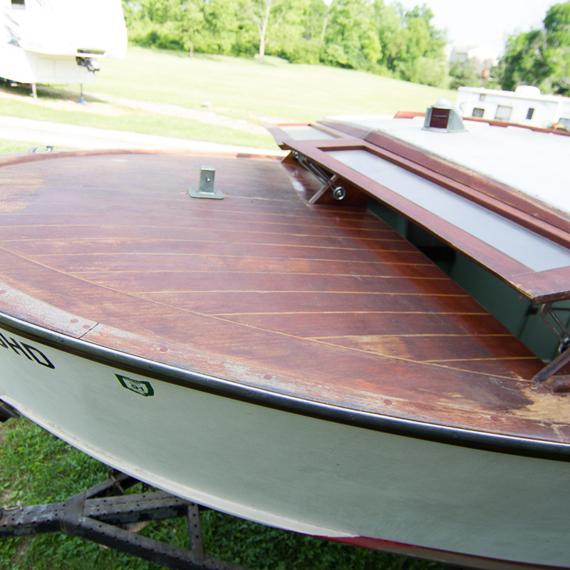 1956 Handcrafted Cuddy Cabin Boat with 110 HP Volvo Engine and Trailer