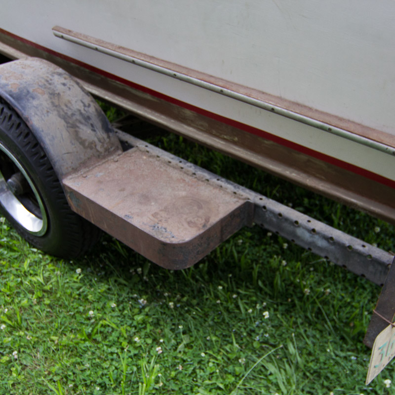 1956 Handcrafted Cuddy Cabin Boat with 110 HP Volvo Engine and Trailer