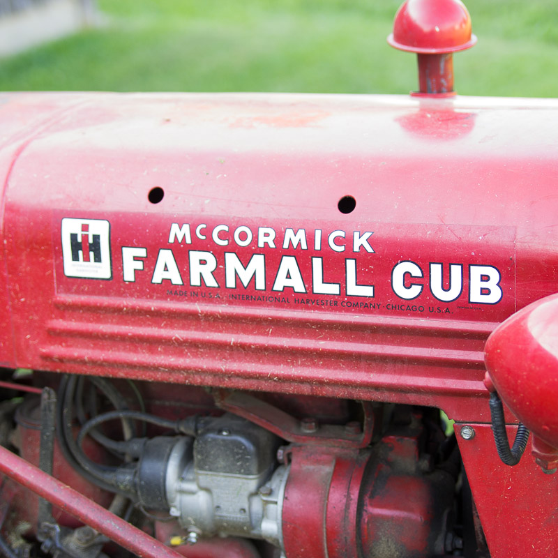 1949 McCormick Farmall Cub Tractor with Mower Attachment