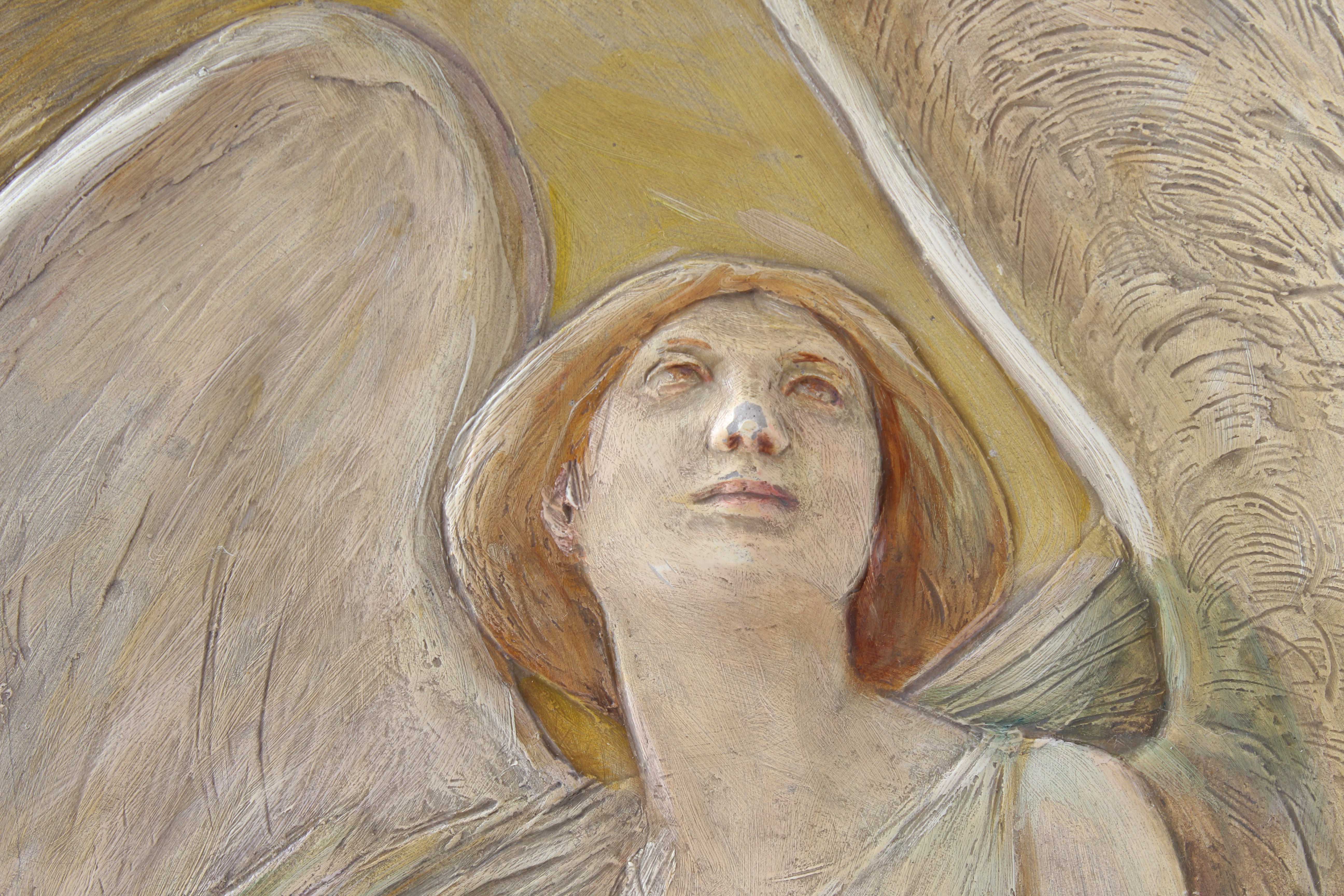 John Rettig Original 1912 High Relief Sculpture