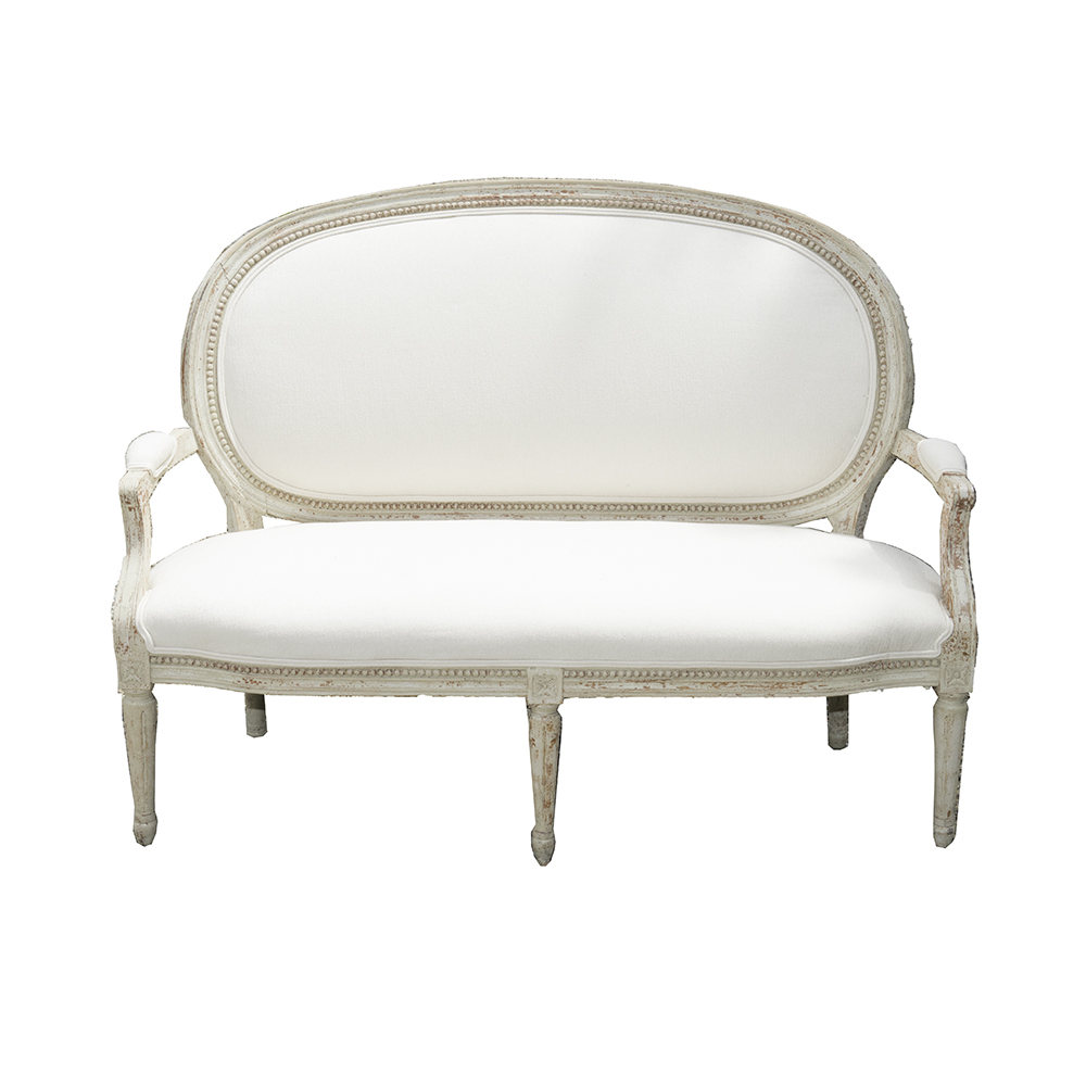 Vintage Swedish Gustavian Style Settee