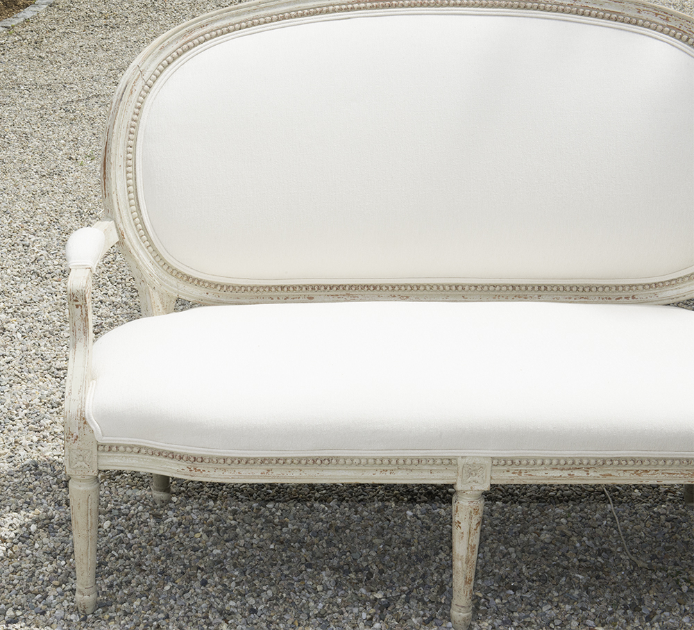 Vintage Swedish Gustavian Style Settee