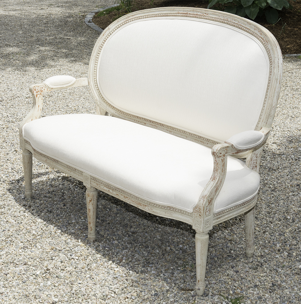 Vintage Swedish Gustavian Style Settee