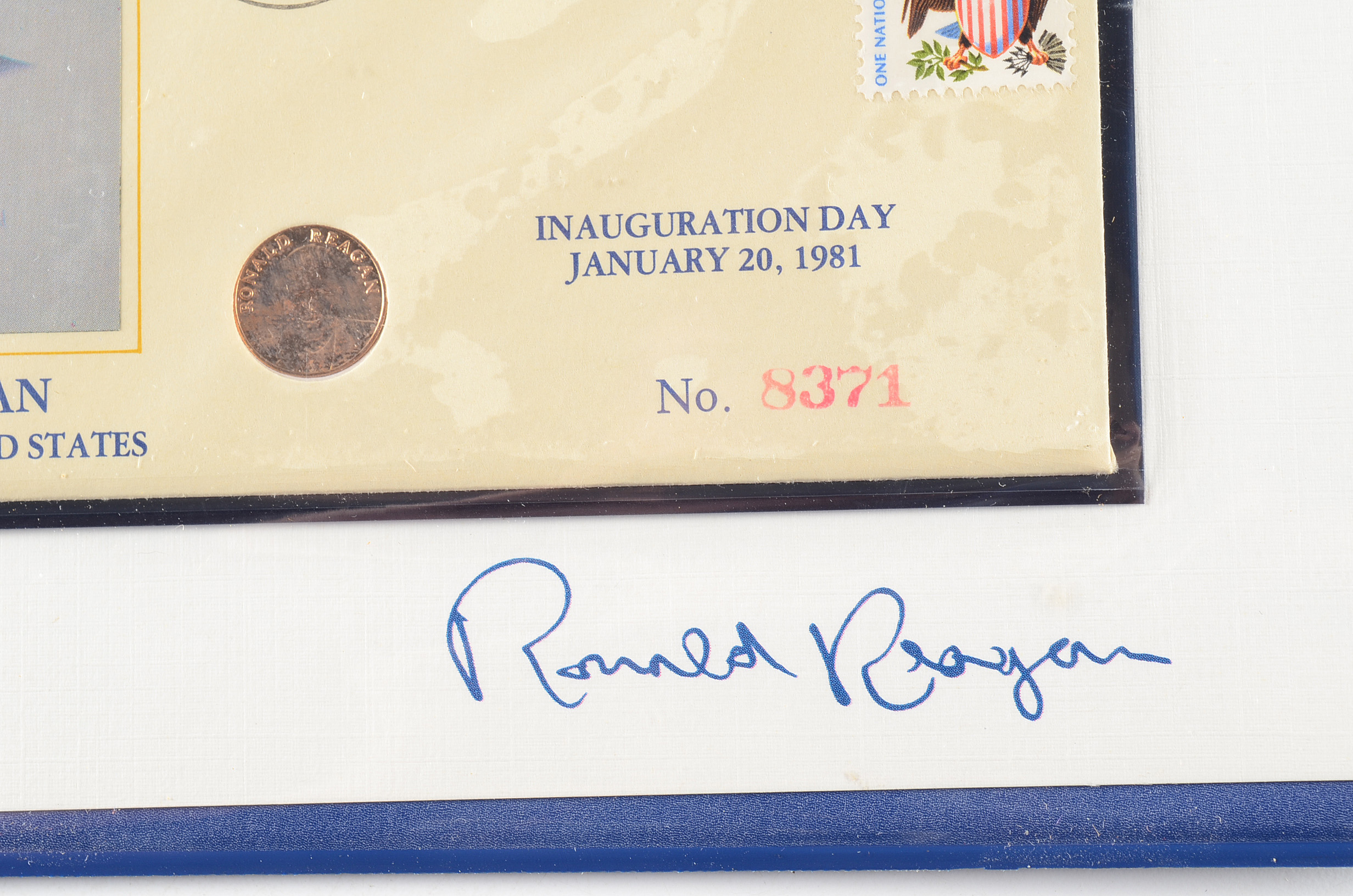 1981 Presidential Gold Piece commemorating Ronald Reagan's Inauguration day