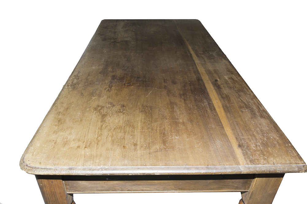 Large English Country Walnut Work Table
