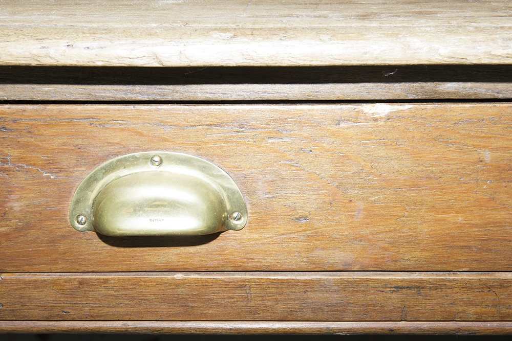 Large English Country Walnut Work Table