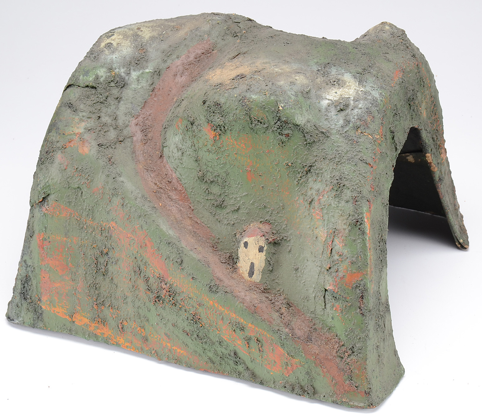 Trio of Antique Paper Mache Lionel Model Train Layout Tunnels