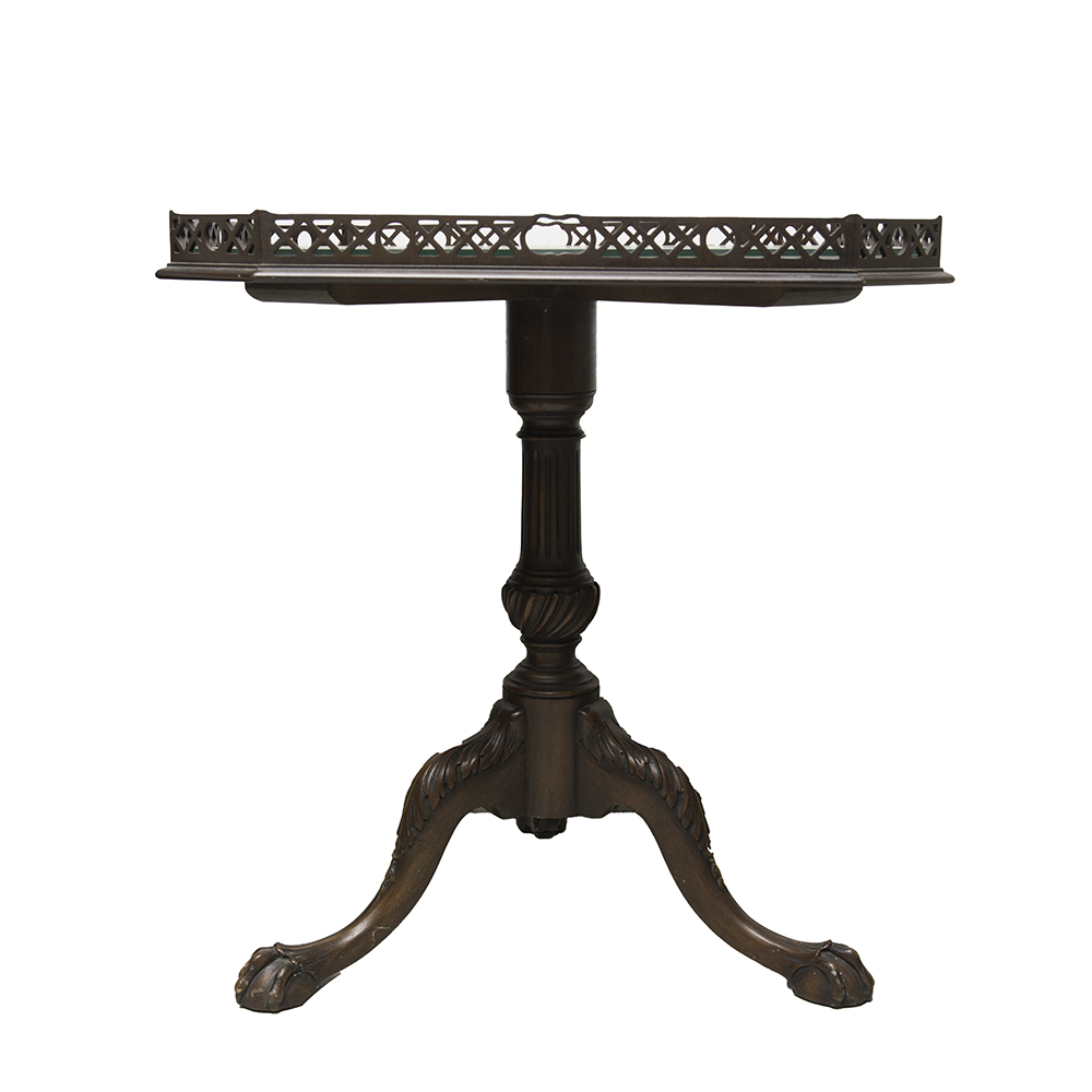 Vintage Paine Furniture Chippendale Tea Table